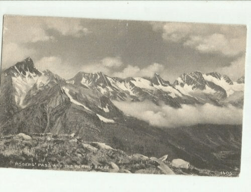 Black and white photograph of Glacier National Park